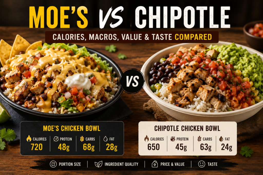 Moe’s vs Chipotle — Calories, Macros, Value & Taste Compared