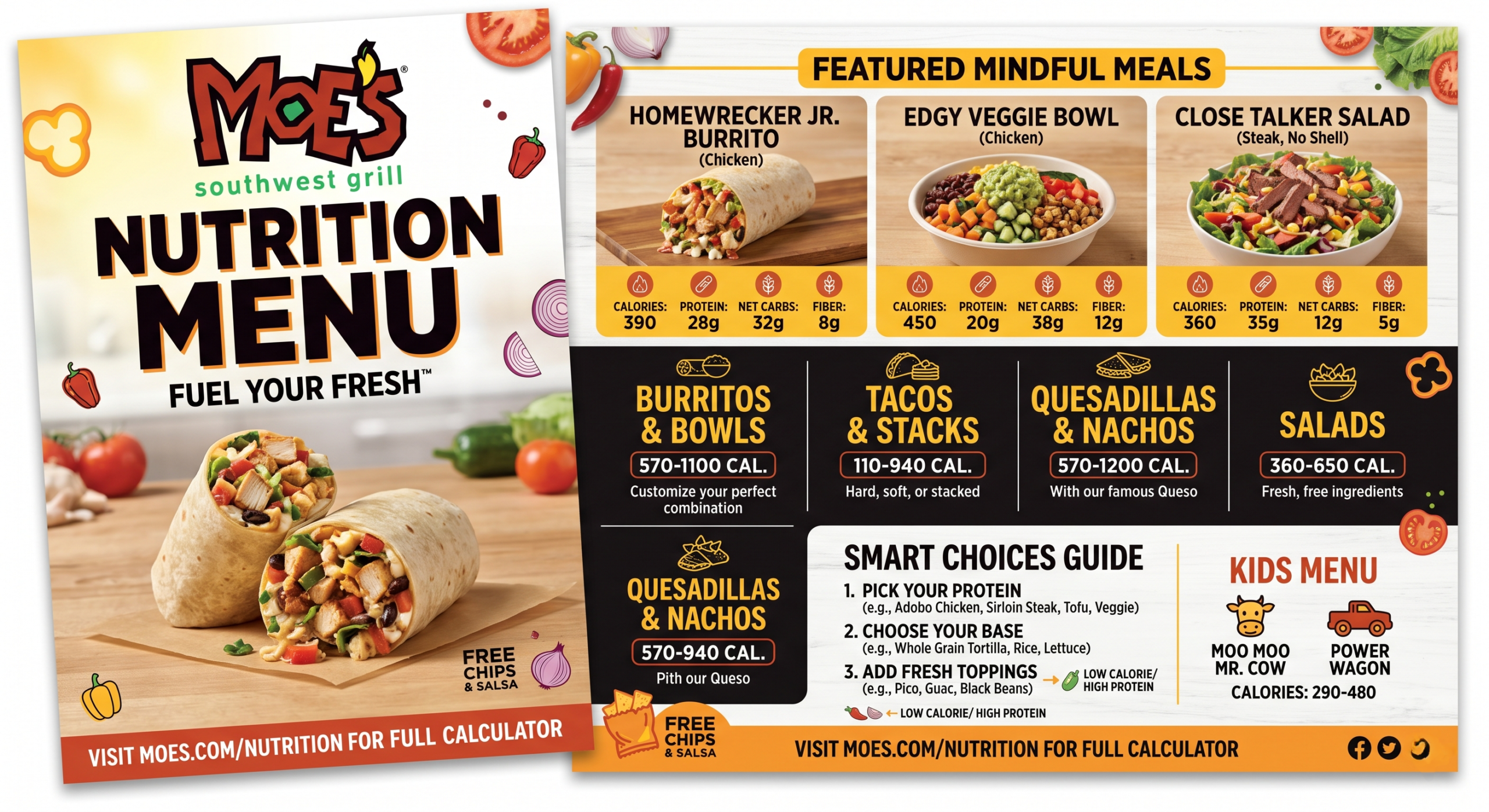 Moe's Southwest Grill Nutrition Guide PDF — complete menu nutrition facts